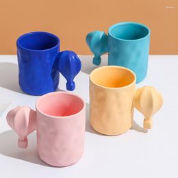 Mugs Creative Ceramic Balloon Coffee Cup Cartoon Art Color Delicate Latte Mug Home Breakfast Oat Milk Birthday Gifts