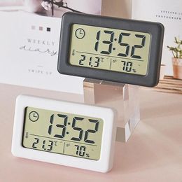 Table Clocks Multifunction Digital Simple Clock Light Temperature And Humidity Electronic Colourful Nordic Style Convenient