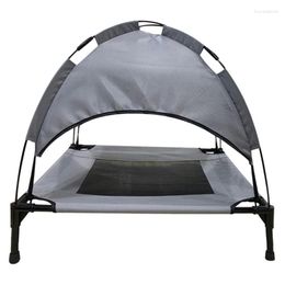 Cat Carriers Elevated Dog Bed With Canopy Breathable Cots Heavy Duty Portable Shade Tent For Outside Beach Camping