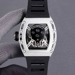 watches high quality RM052 Real Tourbillon watch fantasic superb men wrist watches NEB1 highend quality mechanical uhr NTPT all carbon Fibre case montre rd luxe relo