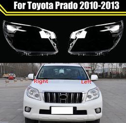 Transparent Lampshade Case Headlight Glass Shell Lamp Shade Headlamp Lens Cover For Toyota Prado 2010-2013