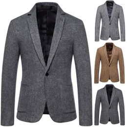 Men's Suits Suit Male Slim High Quality Business Blazers/Groom Wedding Dress Jacket Clothing Striped Tweed