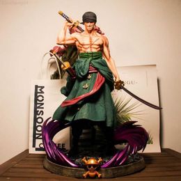 Anime Manga Anime One Piece 21CM Roronoa Dream Zoro Figure Collectible Figurine Model Cartoon Children Kids Boy Toy Gift Free Shipping Items L230717