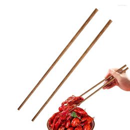 Chopsticks Long Wooden Polished Beech Wood Fried For Noodle Anti-slip Kitchen Cooking Favour Tools