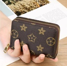 2023Top qualitys Woman wallets Long zipper brand new women men genuine Leather popular Monograms wallet handbag purse with Original box 60017