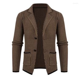 Men's Sweaters Spring And Autumn Fashion Sweater Suit Japanese Retro Korean Long Sleeve Coat Solid Color Windbreaker Cardigan Jackets