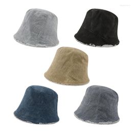 Berets Beggar Style Bucket Hat Frayed Design Fisherman Anti-Uv For Adult Teen Fishing Cycling Hiking