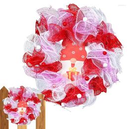 Decorative Flowers Valentines Wreath Gnome Romantic Bundle Ornament Rattan Garland Door Hanging Diy Gifts Box Home Decoration