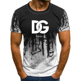 Men's Fashion Summer 3D Printed T-shirts High Quality Beach Short Sleeves Shirts Graphic Casual Sports Luxury Tees Brand Clothes