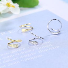Hoop Earrings 925 Sterling Silver Fashion Spiral Line Sweet Beautiful Jewellery Gifts For Girl