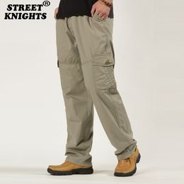 Men's Pants 2023 Men Large size Big 6XL Plus Cargo Trousers For Sports Military Style Jogger Male 230715