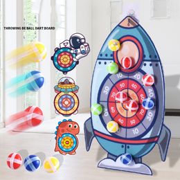 Novelty Games Montessori Toy Sports Baby Kid Sticky Ball Dart Board Game Educational Toys for Children Boy 230617