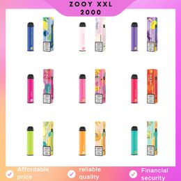 zooy xxl 2000 vapes disposable 8ml prefilled puff flex poco Portable vapes 10000mah Extra Long Range Multiple Flavour Choices elux legend tastefog bang vapes