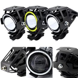 Luxury Car Motorcycle Electric Car Lamp U7 Laser Gun Angel Eye Lens Led Headlight 15w