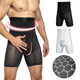 Men's Body Shapers Men Breathable Shaper High Waist Trainer Slimming Control Panties Abdominal Girdle Underwear Male Strong Shaping