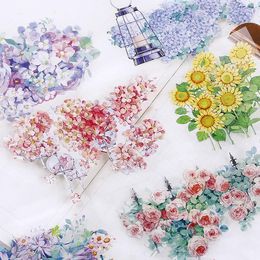 Gift Wrap Amazing Sunflower Rose Clear PET Tapes Craft Supplies Journal Material DIY Scrapbooking Card Making Decorative Plan Sticker