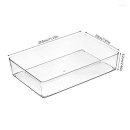 Storage Boxes Makeup Organizer Basket Rack For Bathroom Clear Table Cosmetic Holder Bin Bed Room Desktop Beauty Container