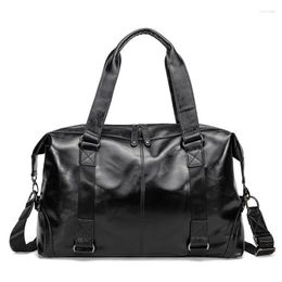 Briefcases Men'S Briefcase Messenger Shoulder Bags Large Capacity Handbag Business High Quality Leather Computer Laptop Multifunction