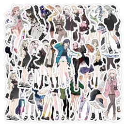 50Pcs Cartoon Anime Girl Outfit Stickers Waterproof Vinyl Stickers Non-random for Car Bike Luggage Laptop Skateboard Scrapbook Water Bottle Decal