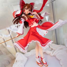 Cartoon Figures 14cm Touhou Project Hakurei Reimu Hentai Figure PVC Sexy Girl Model Adult Toy Anime Action Dolls Collection Model Gifts