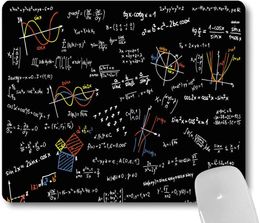 Maths Science Gaming Mouse Pad Custom Design Colorful Math Formulas Slide Art Mouse Pads Cute Mat