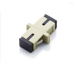 Fiber Optic Equipment 50pcs/lot SC-SC Multimode Simplex Flange Coupler SC/UPC Adapter