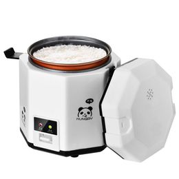 1 2l Mini Rice Small 2 Layers Steamer Multifunction Cooking Pot Electric Insulation Heating Cooker 1-2 People Eu Us C19041901225l