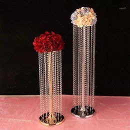 Party Decoration Crystal Flower Stands Acrylic Chandelier Wedding Vase Event Table Centrepiece Road Lead 1405258O