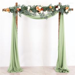 Party Decoration Wedding Gauze Valance 50x570cm Archway Decor Anti-wrinkle Fabric Curtain Outdoor Banquet Props Background