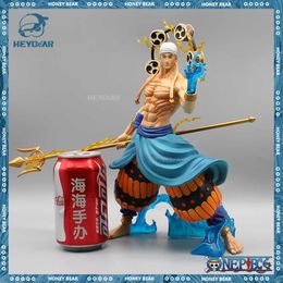 Anime Manga One Piece Enel Anime Figure Sky Piea Enel Battle Form Figures Gk Figurine 31cm Pvc Statue Model Doll Collectible Ornament Toys L230718