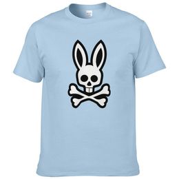 Summer Men's T-shirt Cotton Short-sleeved Ghost Rabbit Print T-shirt Women's T-shirt Fashion Sports Shirt Casual Jogging Top