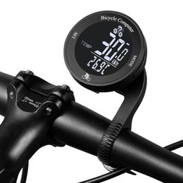 Bike Computers Wireless Bike Computer Waterproof Bicycle Odometer Multi Functional LCD Screen Cycling Speedometer Mountain Bike Metre 230716