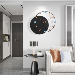 Wall Clocks Nordic Large Clock Modern Home Decor Watches Personality Art Quartz Light Luxury Metal Simple Creative Silent