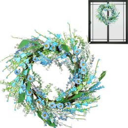 Decorative Flowers Berry Front Door Wreath Winter Wall Decor Artificial Twig Easter All Season For Festival Exquisite Floral