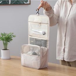 Storage Bags Hanging Portable Toiletry Bag Waterproof Makeup Organisers Household Bathroom Wash Supplies Pouch Travel Accessories