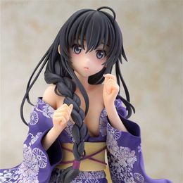 Anime Manga Anime My Teen Romantic Comedy SNAFU Action Figure Bathrobe Yukinoshita Yukino Anime Figure Sexy Girls Model Doll Collection Toys L230717