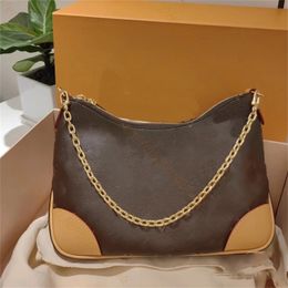 Women's Genuine leather Shoulders bag designers Croissant Bag Letter printing handbags Chain shoulder Cross body bags clutch totes hobo purses wallet wholesale