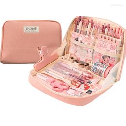 Pencil Bag Girl Pink Large Capacity Aesthetic School Box Stationery Supplies Pen Case Zipper Pouch