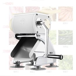 LINBOSS QRJ-SY Commercial Meat Cutting Machine Electric Manual Fish Beef Pork Meat Cutter Desktop Meat Slicer Dicing Machine