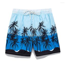 Men's Shorts Fashion Men Coconut Print Beach Patchwork Brand Running Basketball Board Gym