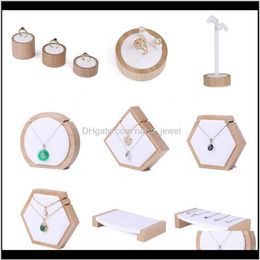 Luxury Wood Jewelry Display Stand Jewellery Displays Boutique Counter Trade Show Showcase Exhibitor Ring Earring Necklace Bracelet211N