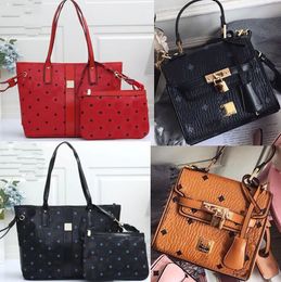 Frauen Handtaschen 2 Teile/satz Hohe Qualität Mädchen Schulter Taschen Handtasche Heißer Verkauf Hohe Qualität Handtasche Tasche Mode Stil Umhängetasche