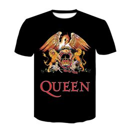 2020 New QUEEN T Shirt For Men/Women Short Casual 3D Print T-Shirt Queen Rock Band T Shirts Black T-Shirts Streetwear Tshirt