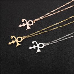 10PCS Little Prince Guitar Memorial Love Symbol Necklace Le Petit Prince Rogers Nelson Artist Music Singer Necklace for Women2517