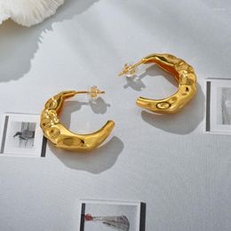 Dangle Earrings LONDANY Lava Texture C-shaped Women's European And American Ear Rings Autumn Style