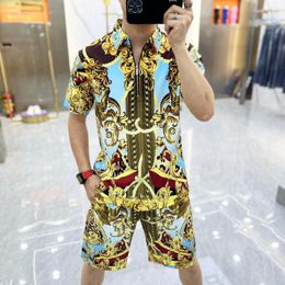 Men's Tracksuits C06514 Fashion Sets 2023 Runway Luxury European Design Party Style Clothing