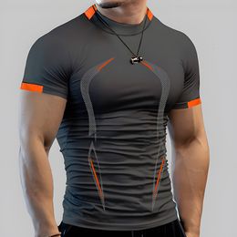 Mens TShirts Summer casual comfortable tight Tshirt Sports gym Sportswear Quick drying breathable shirt XXS6XL 230718