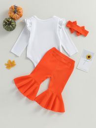 Clothing Sets Baby Boy Fall Outfits Long Sleeve Jumpsuit Corduroy Pants Hat Set Halloween Costume