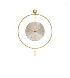 Wall Clocks Design Living Room Large Clock Big Modern Nordic Luminous Kitchen Vintage Horloge Murale Home WWH30XP