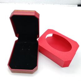 New Fashion brand red color bracelet rings necklace box package set original handbag and velet bag jewelry gift box301k